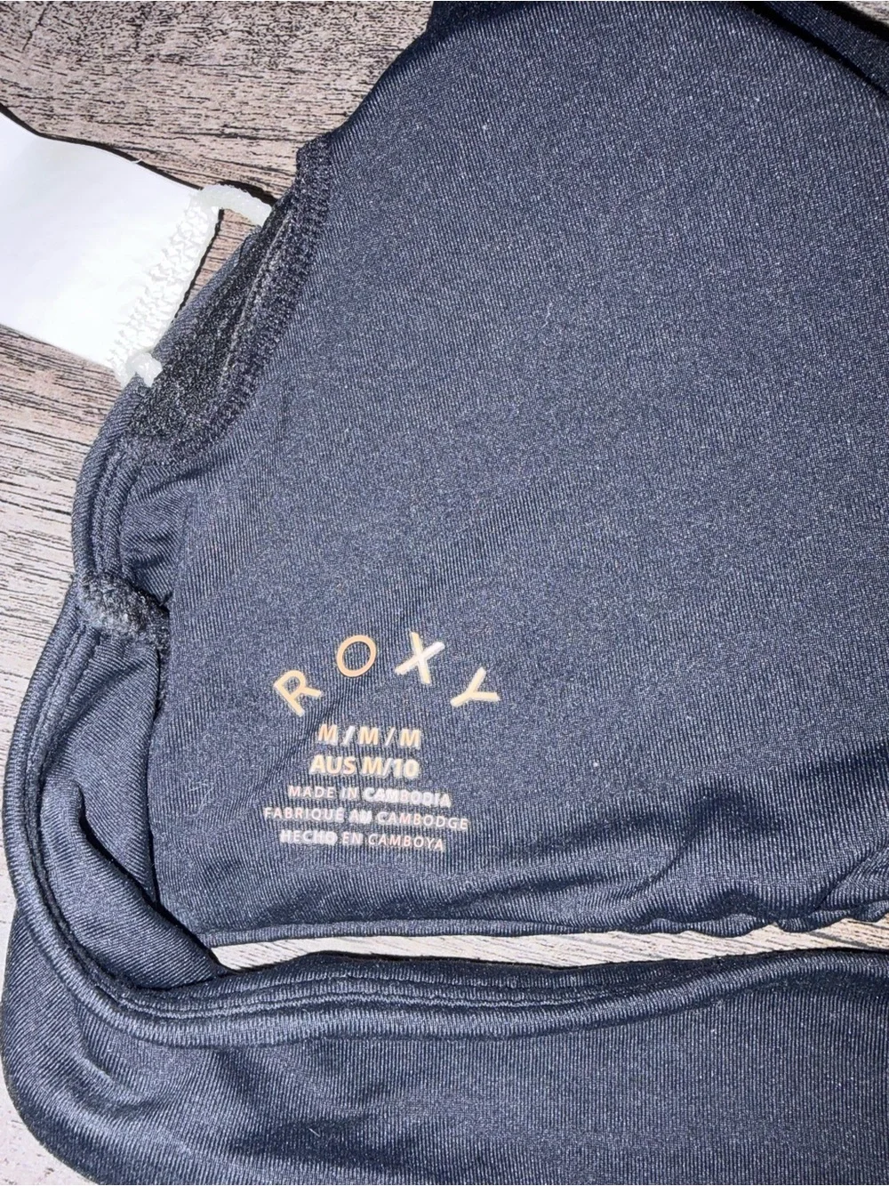 Women's Roxy Black Swim Top